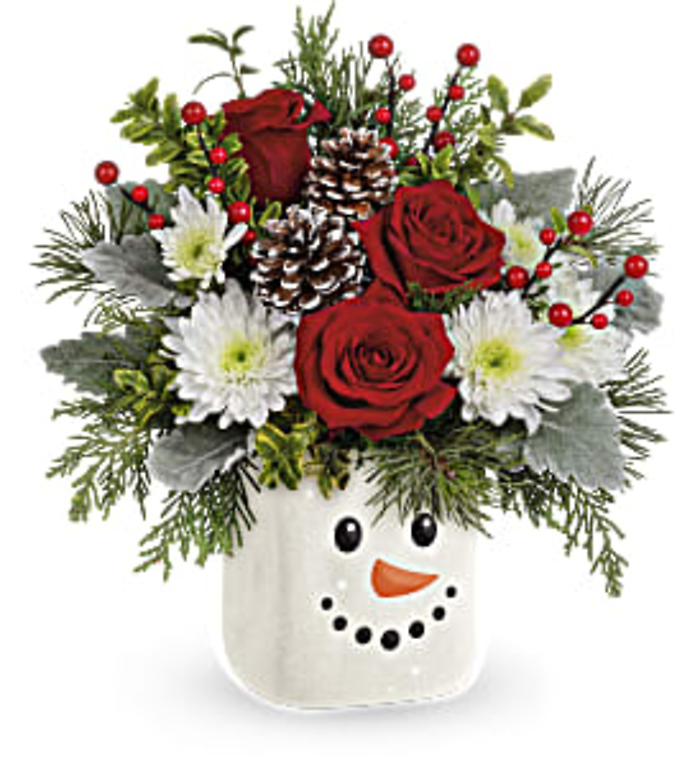 Smiling Snowman Bouquet