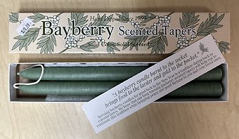 Bayberry Scented Taper Candles