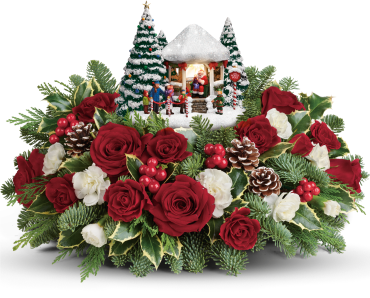 Thomas Kinkade's Jolly Santa Bouquet