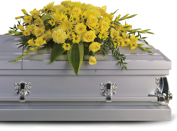 Graceful Grandeur Half Casket Spray