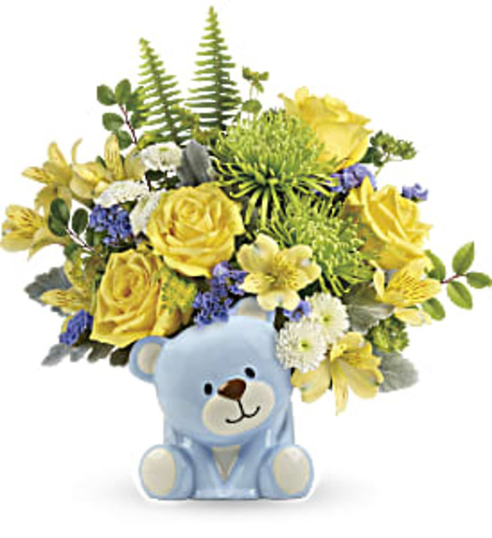 Joyful Blue Bear Bouquet