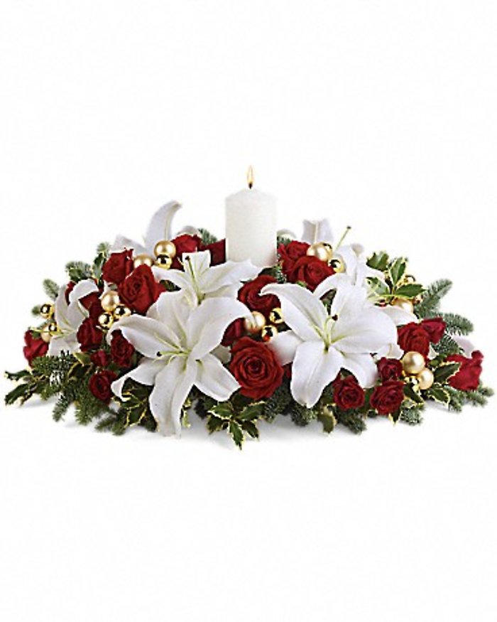 Luminous Lilies Centerpiece