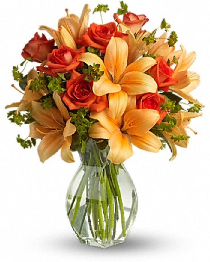 Fiery Lily and Rose