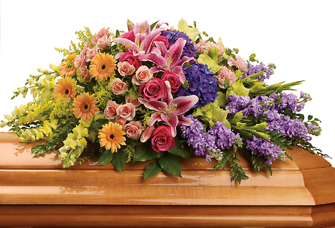 Garden of Sweet Memories Half Casket Spray