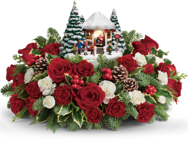 Thomas Kinkade's Jolly Santa Bouquet