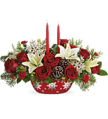 Snowflake Treasures Centerpiece