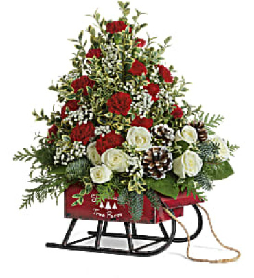 Snowy Sleigh Tree