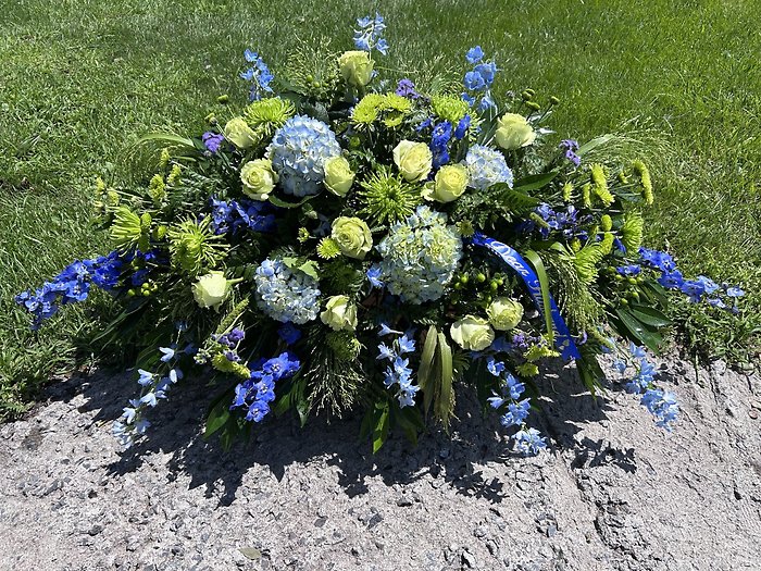 Blue and Green Remembrance Spray