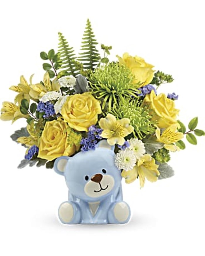 Joyful Blue Bear Bouquet