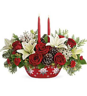 Snowflake Treasures Centerpiece