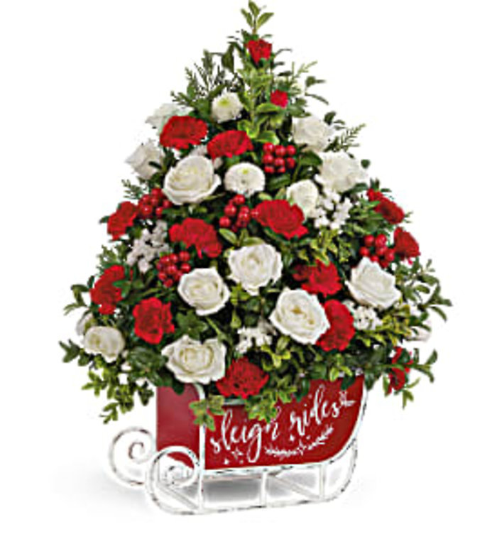 Festive Sleigh Tree Bouquet