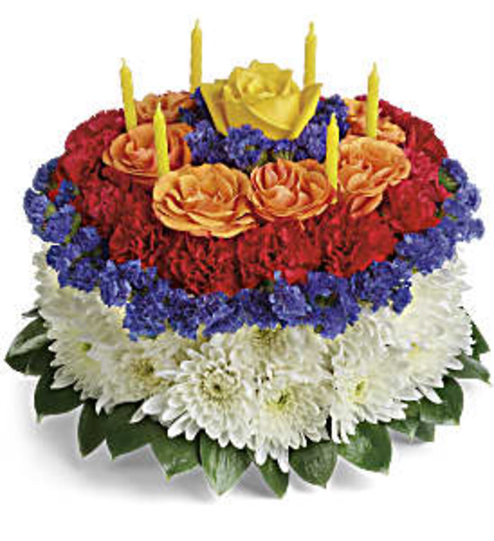 Your Wish Is Granted Birthday Cake Bouquet