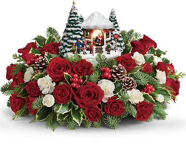 Thomas Kinkade's Jolly Santa Bouquet