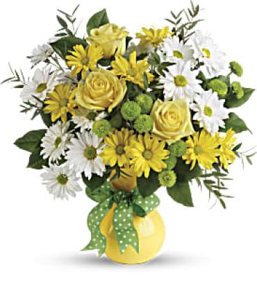 Daisies And Dots Bouquet
