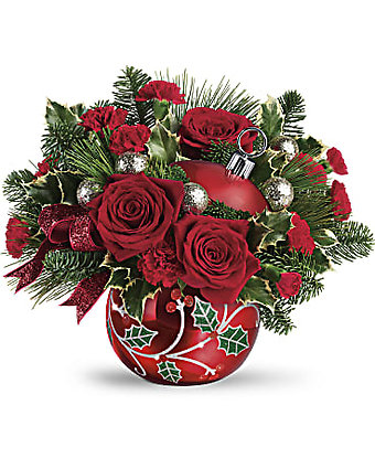Deck the Holly Ornament bouquet