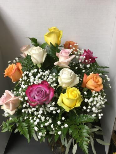 Multi Colored Rose Bouquet