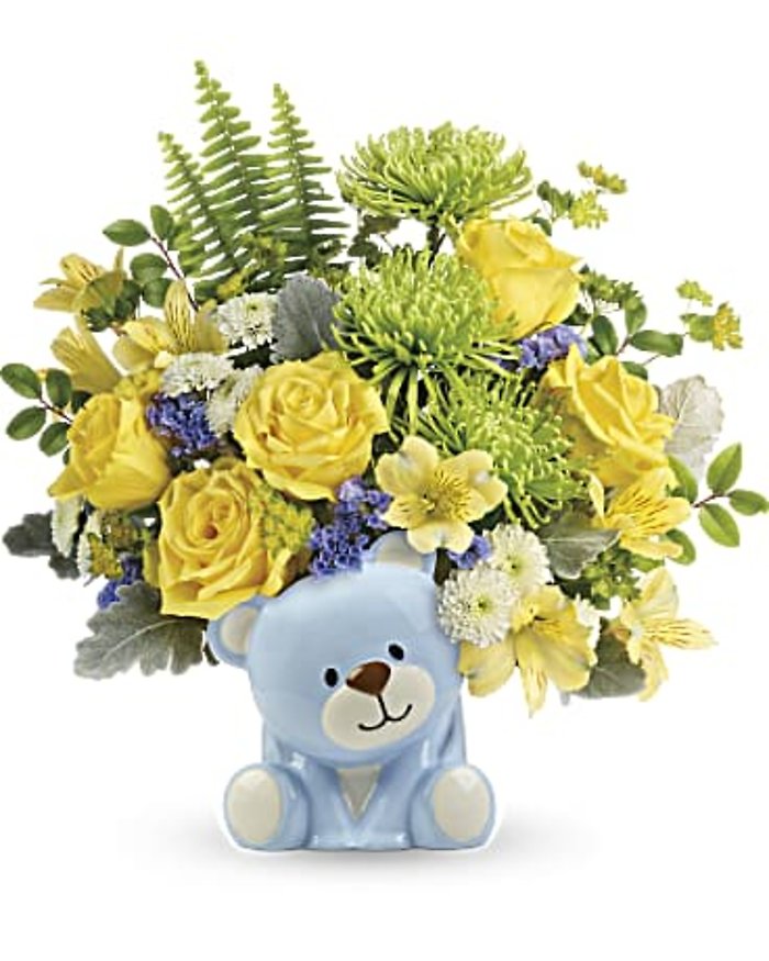 Joyful Blue Bear Bouquet