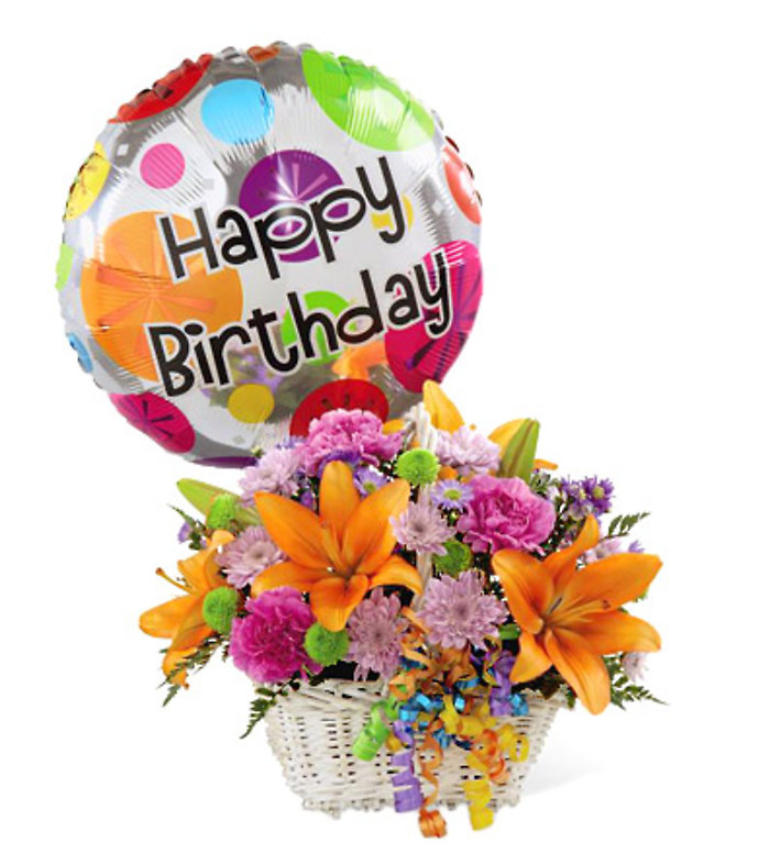 Happy Blooms Basket