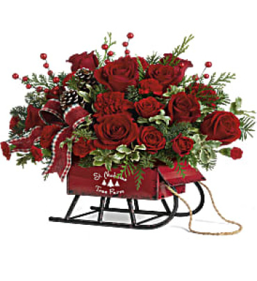 Rosy Sleigh Bouquet